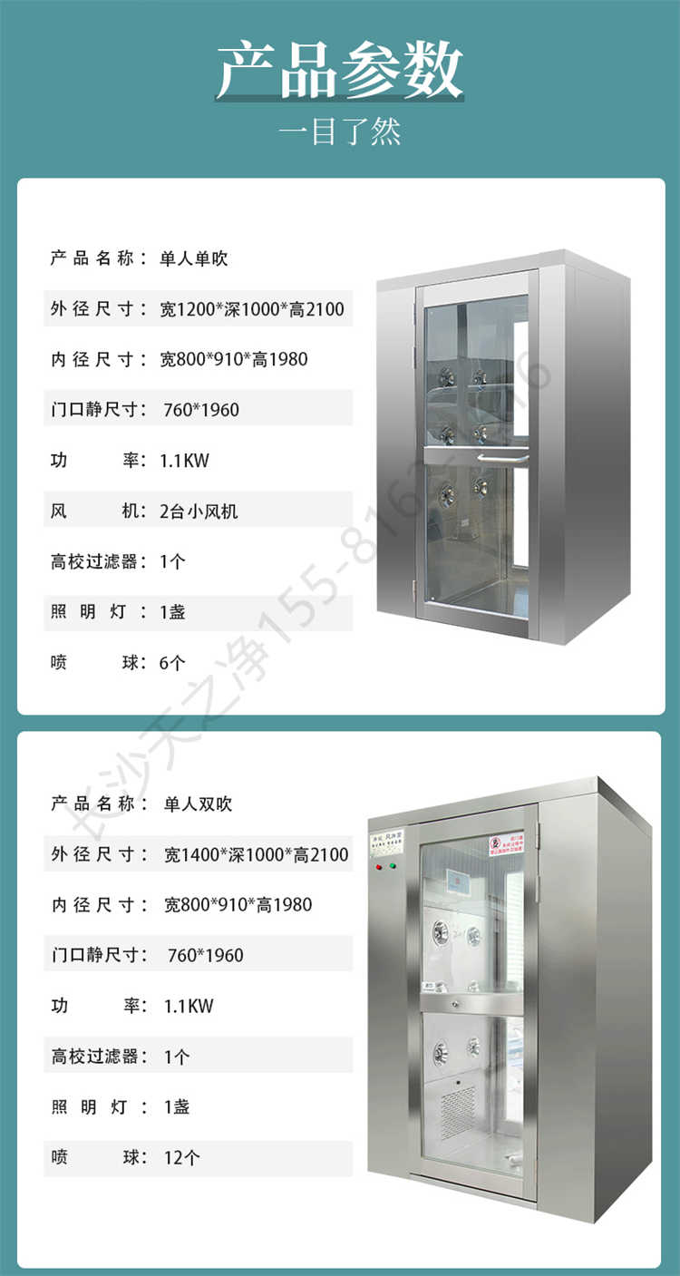 長沙天之凈不銹鋼風淋室生產(chǎn)-產(chǎn)品參數(shù)1