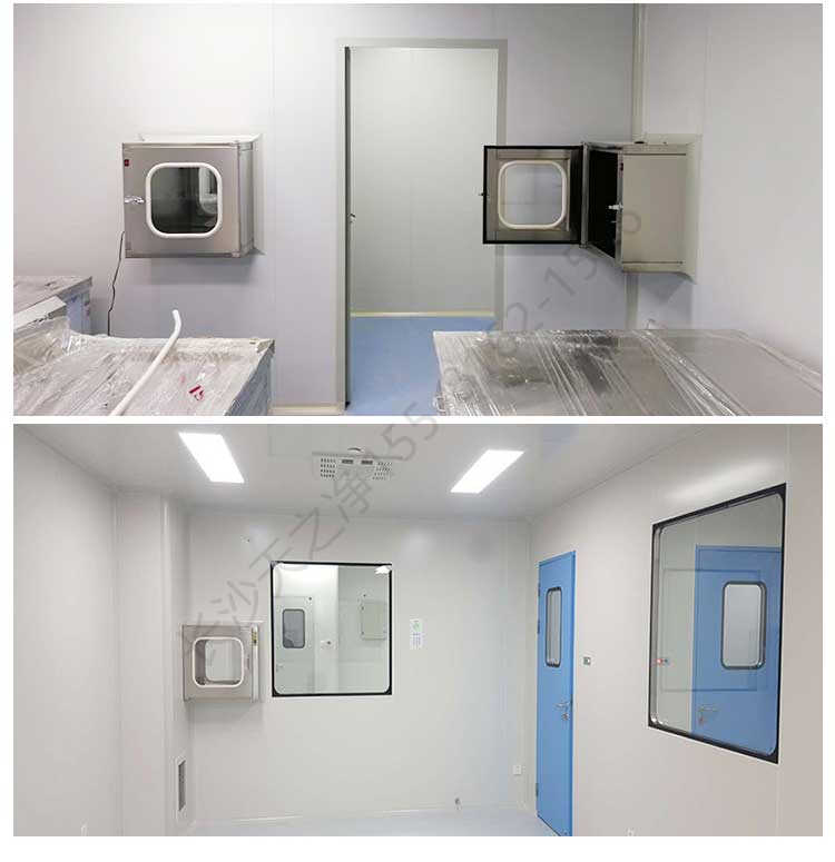 長(zhǎng)沙天之凈紫外殺菌不銹鋼傳遞窗-安裝案例