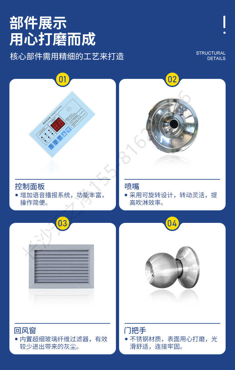 長沙天之凈凈化板風(fēng)淋室型號-結(jié)構(gòu)細(xì)節(jié)